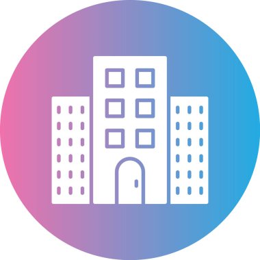 şehir oluşturma web simgesi, basit vektör illüstrasyonu