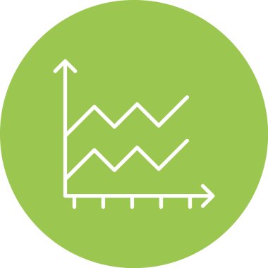 İş ve finans simgesinin vektör illüstrasyonu