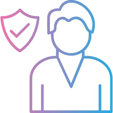 İnsanların vektör illüstrasyonu simgesi, kullanıcı simgesi,