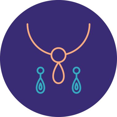 Güzel bir kolyenin vektör simgesi