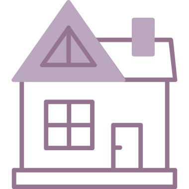 Ev. Web simgesi basit illüstrasyon