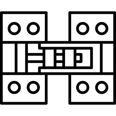 Modern b 'nin vektör illüstrasyonu simge müziğinden yoksun