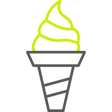 dondurma simgesi, vektör illüstrasyonu