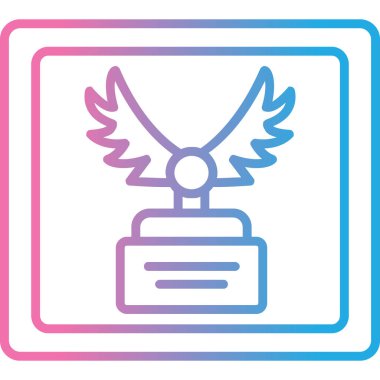 Benzersiz kanat vektör simgesi