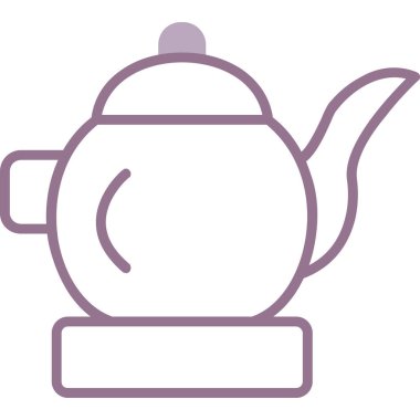 Çay demliği ikonu ana hatlarıyla