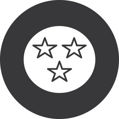 yıldız düz vektör simgesi