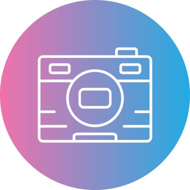 Kamera. Web simgesi basit tasarım