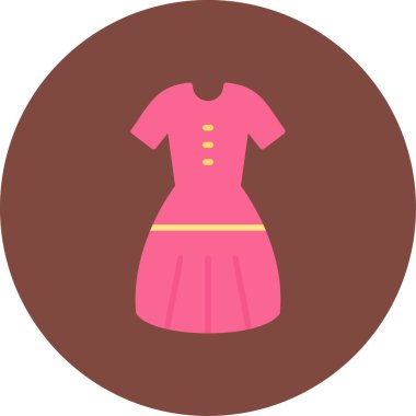 Kadın. Web simgesi basit illüstrasyon