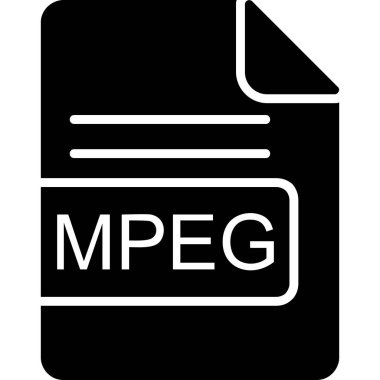 dosya biçimi simgesi, vektör illüstrasyonu