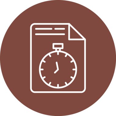 zaman vektör simgesi, modern biçim