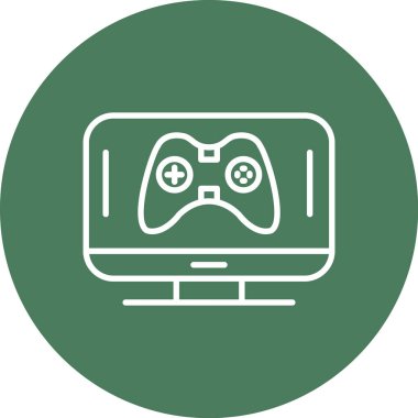 Bilgisayar faresi simgesi. Uzun gölgeli bir oyun denetleyicisinin vektör çizimi.