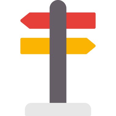 Yönlendirme yolu vektör illüstrasyonu