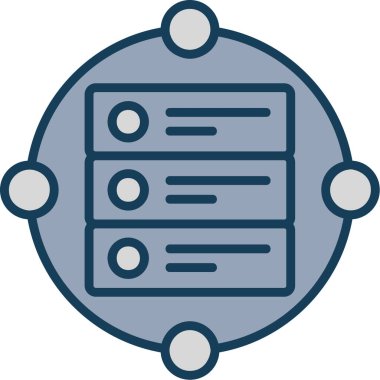 veri depolama simgesi vektör illüstrasyonu