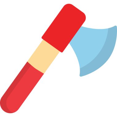 İnşaat küreği düz simgesi, vektör illüstrasyonu