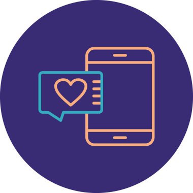 Akıllı telefon simgesinin vektör illüstrasyonu