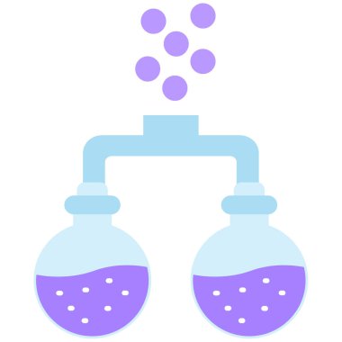 Kimyasal laboratuvar test simgesi - taslak biçimi