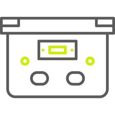 Ses kaset vektör simgesi