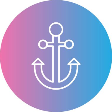 çapa simgesinin vektör illüstrasyonu