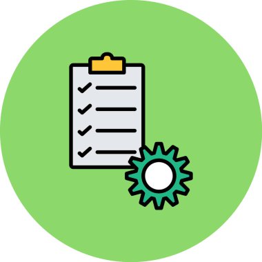 Kontrol listesi vektör simgesi modern basit vektör illüstrasyonu