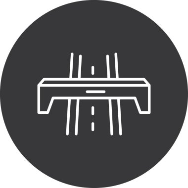 Modern b 'nin vektör illüstrasyonu yol simgesinden yoksun