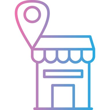 Konum pin vektör simgesi