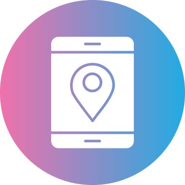 harita simgesi vektör illüstrasyonu