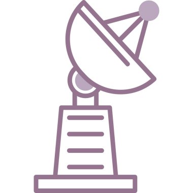 anten uydu ikonu - taslak biçimi