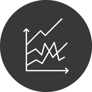 grafik simgesinin vektör illüstrasyonu