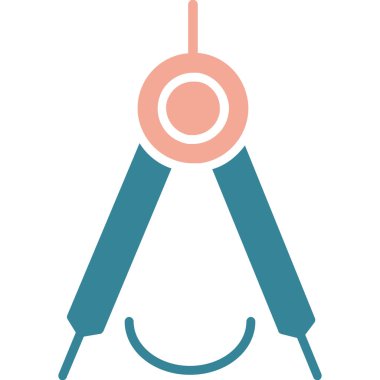 Pusula. Web simgesi basit illüstrasyon