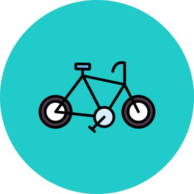 bisiklet ikonu vektör illüstrasyonu