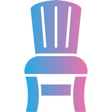Sandalye. Web simgesi basit tasarım