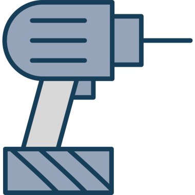 Tornavida. Web simgesi basit illüstrasyon