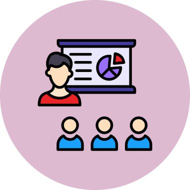 İş ve finans simgesinin vektör illüstrasyonu