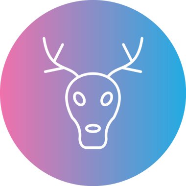 Geyik simge vektör çizim