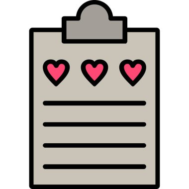 kalp aşk ikonu. özet düğün kartı vektör rengi düz izole