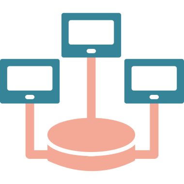 bilgisayar masaüstü vektör simgesi modern basit vektör illüstrasyonu