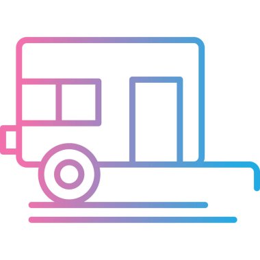 Otobüs. Web simgesi basit illüstrasyon