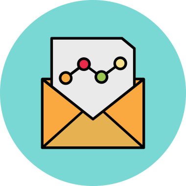 E-posta. Web simgesi basit illüstrasyon