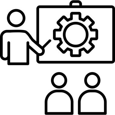 iş takım çalışması simgesi. vektör çizim