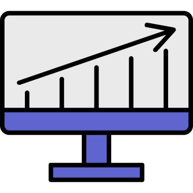 grafik grafiği Web simgesi basit illüstrasyon