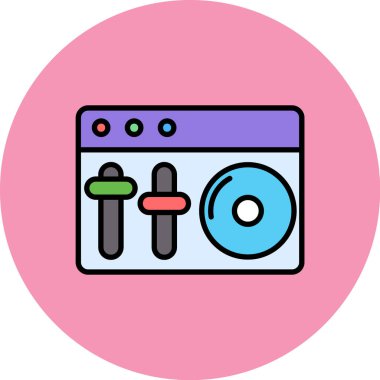 vektör Müzik player simgesi