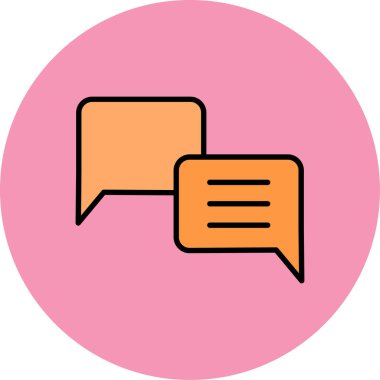 konuşma kabarcığı vektör çizimi