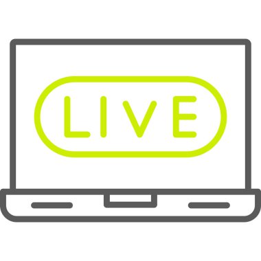 canlı vektör çizgisi renk simgesi tasarımı