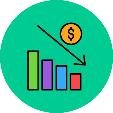 İş büyütme ikonu. Web için iş büyüme vektör simgesinin taslağı. beyaz arkaplan