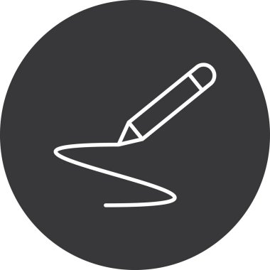 kalem simgesi vektör illüstrasyonu