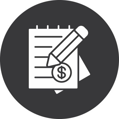 Doları bill simgesi, basit tarzı