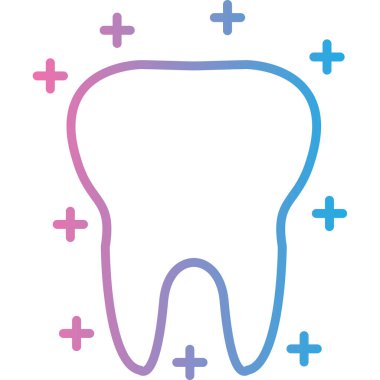 Diş. Web simgesi basit tasarım
