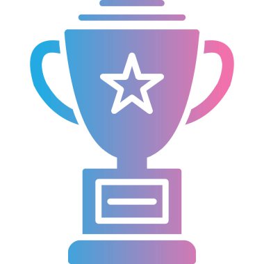 ödül kupasının modern simgesi, vektör illüstrasyonu