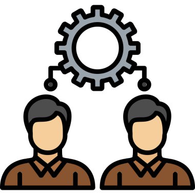 takım çalışması insanları simge vektör illüstrasyon tasarımı