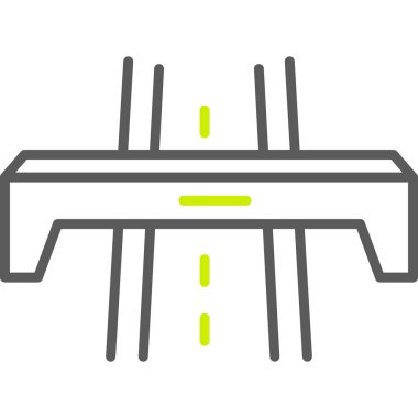 Moda tarzında izole edilmiş yol simgesi